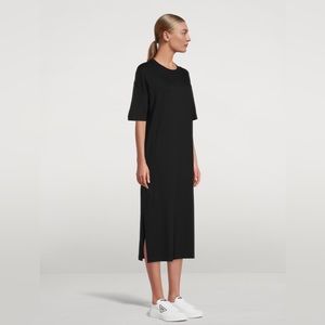 KOTN Black T-Shirt midi dress